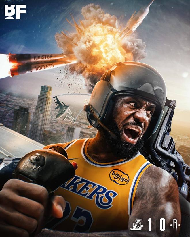 勒布朗·詹姆斯单核带队湖人首战击败火箭